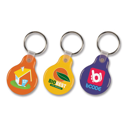 Flexi Resin Key Ring - Rectangle or Circle