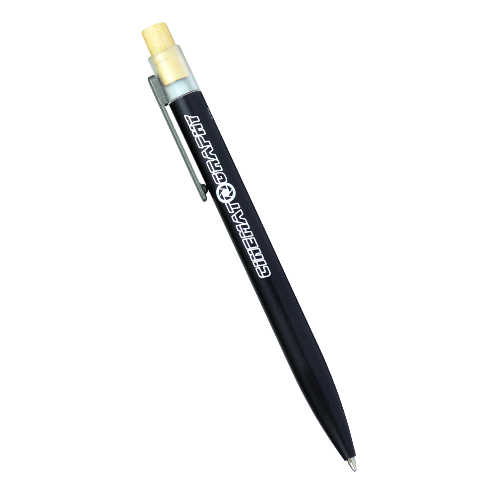 Recycled Aluminium Bamboo Clicker Pen