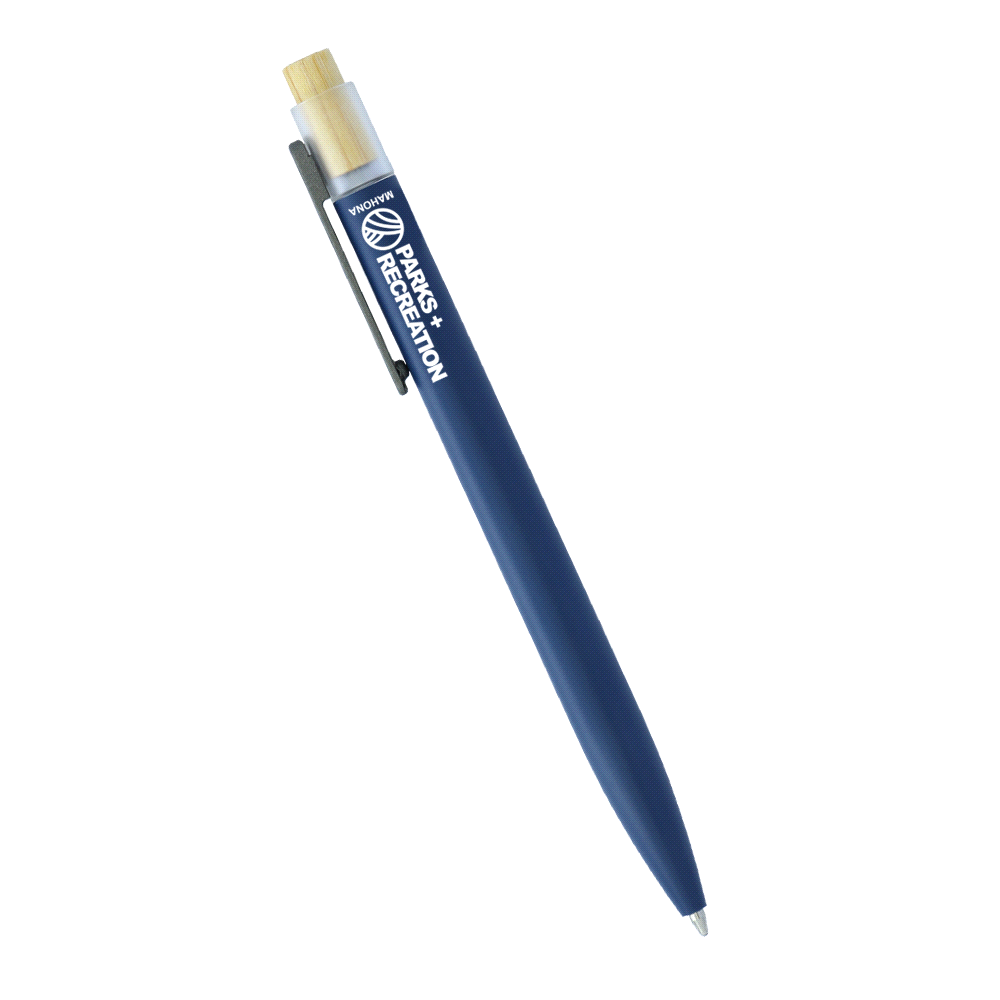 Recycled Aluminium Bamboo Clicker Pen