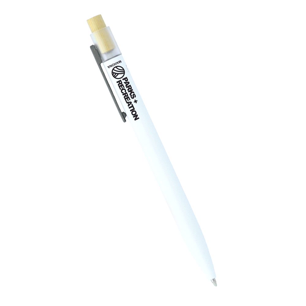 Recycled Aluminium Bamboo Clicker Pen