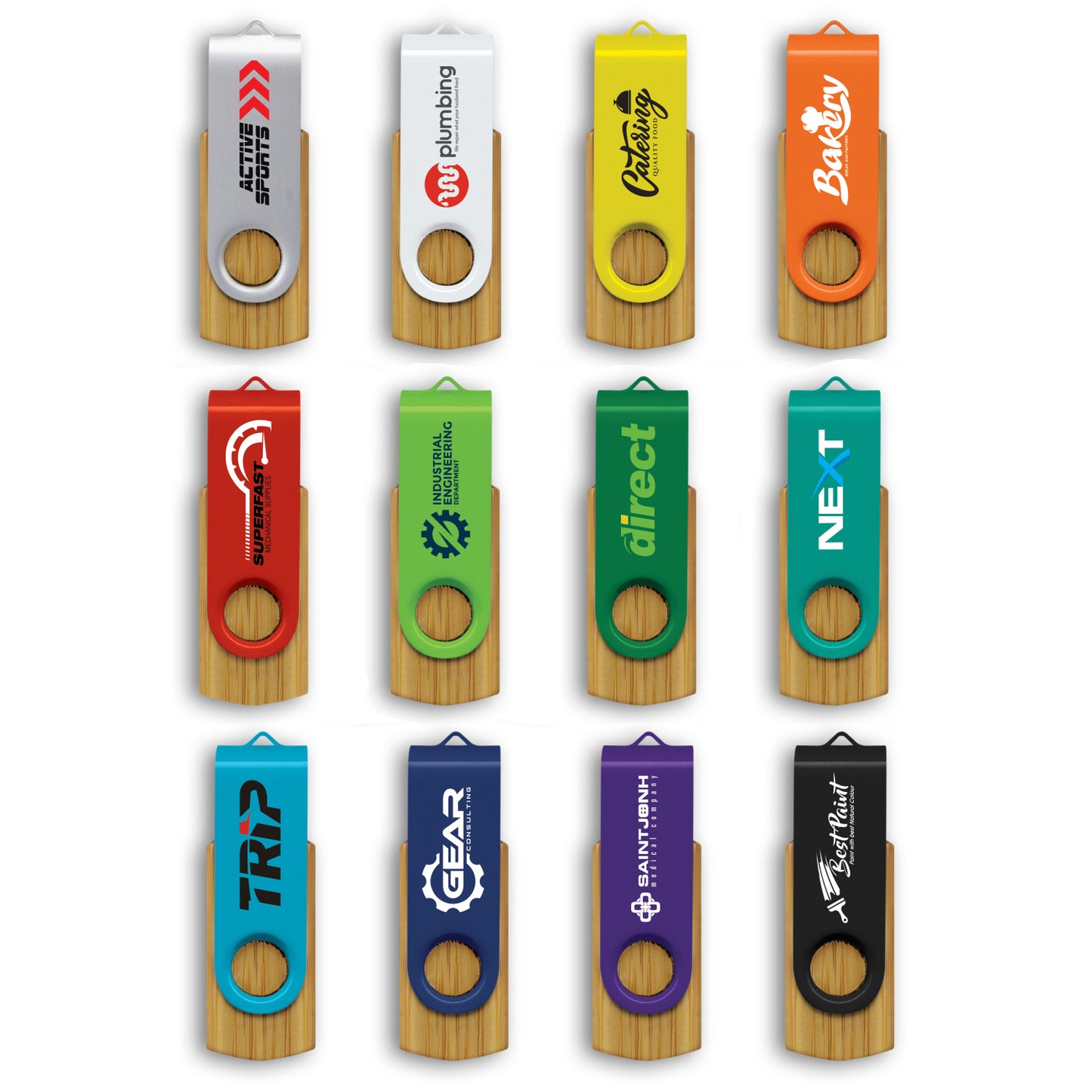 Helix 4GB Bamboo Flash Drive