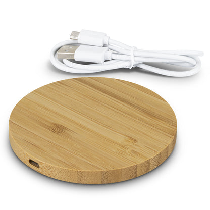 Vita Bamboo Wireless Charger - Round