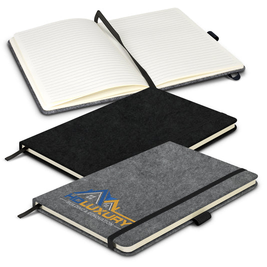 RPET Felt Hard Cover A5 Notebook