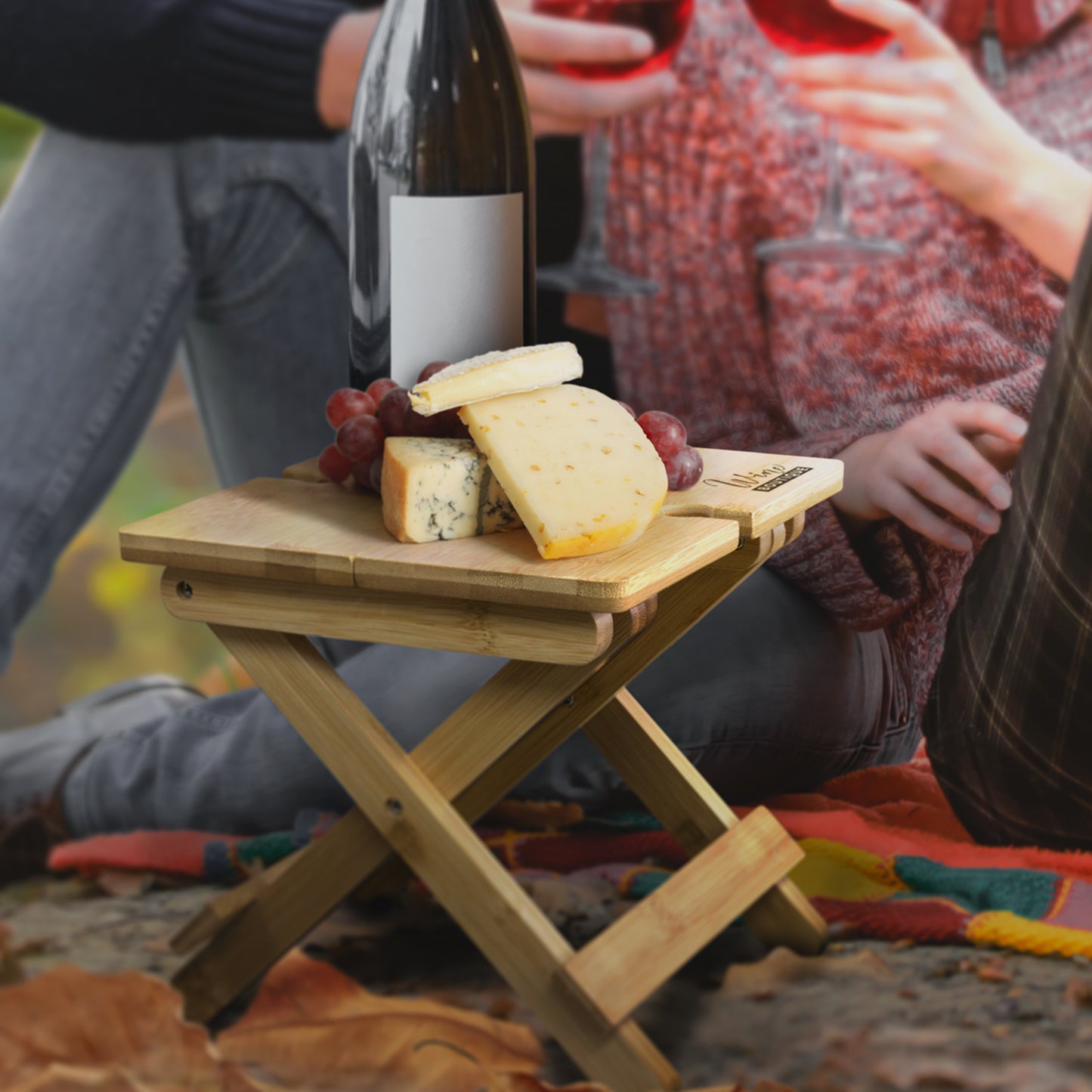 NATURA Bamboo Folding Wine Table