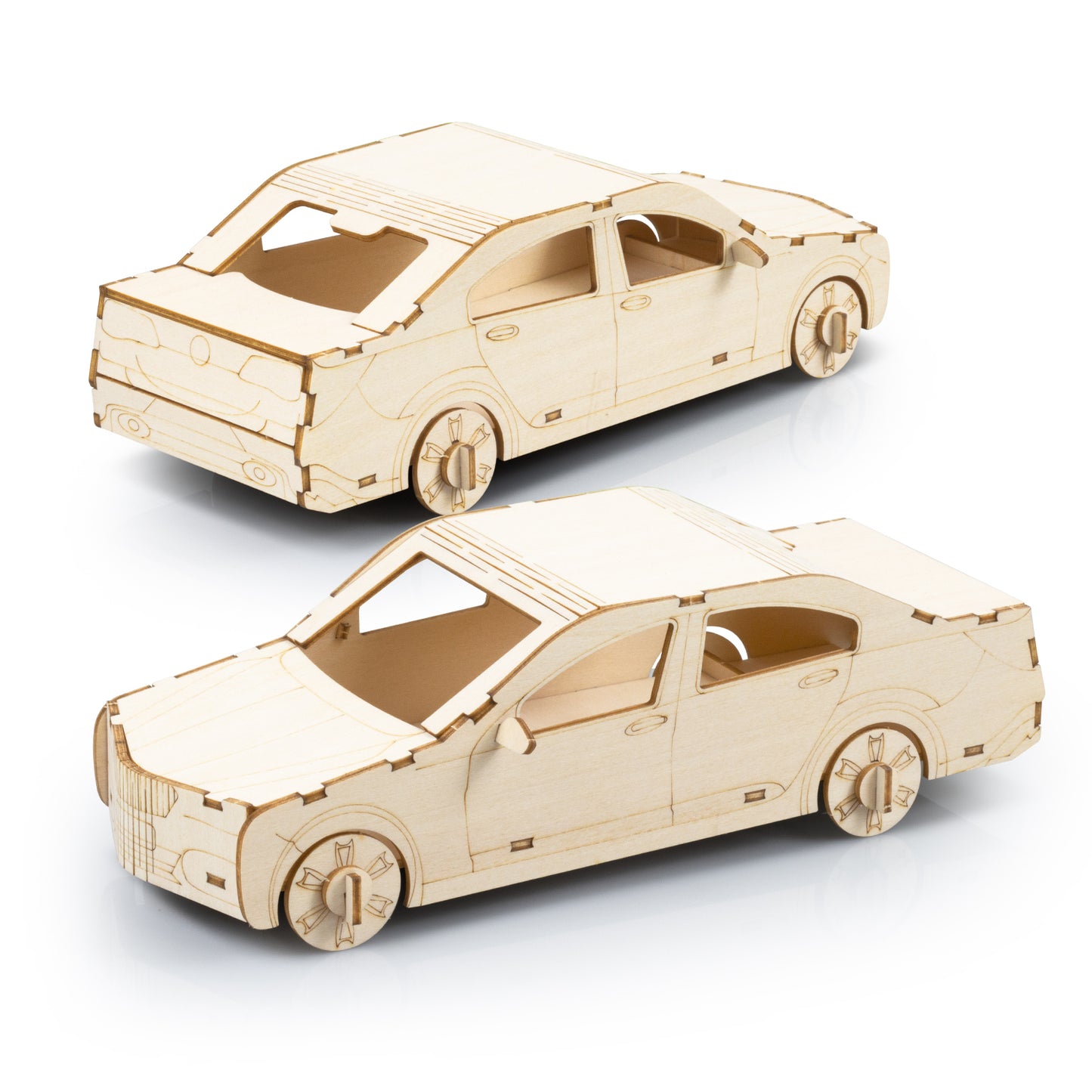 BRANDCRAFT Sedan Car Wooden Model