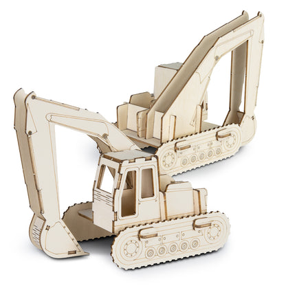 BRANDCRAFT Excavator Wooden Model