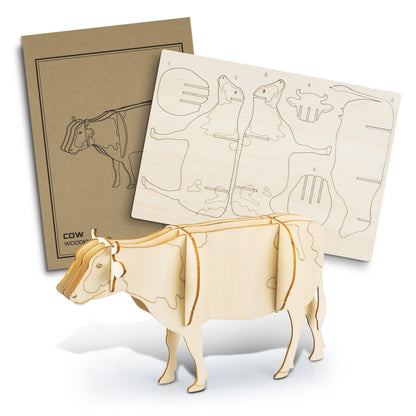 BRANDCRAFT Cow Wooden Model