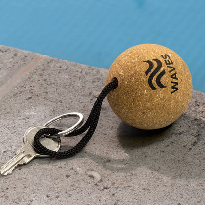 Cork Floating Key Ring -  Sphere or Oval