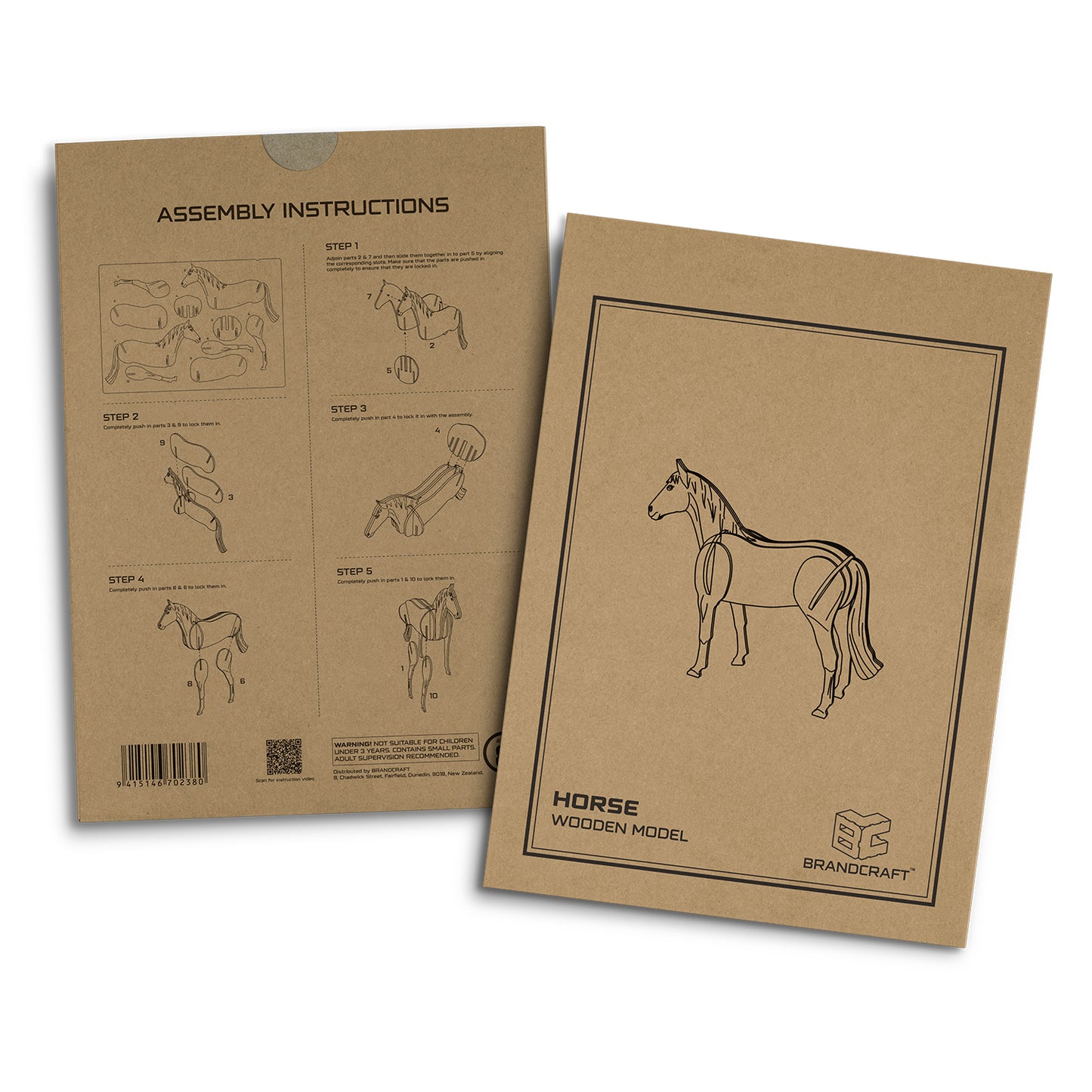 BRANDCRAFT Horse Wooden Model