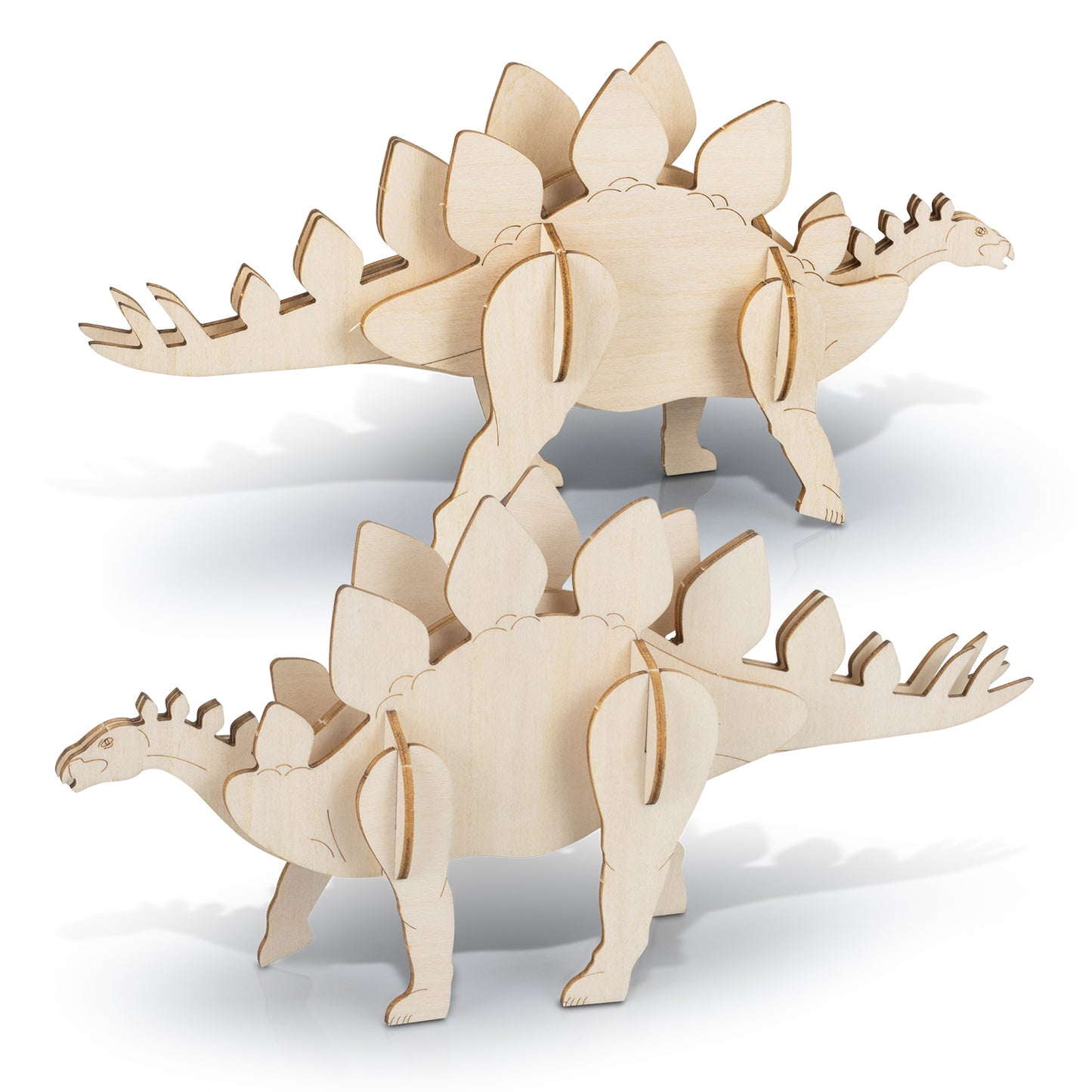 BRANDCRAFT Stegosaurus Wooden Model