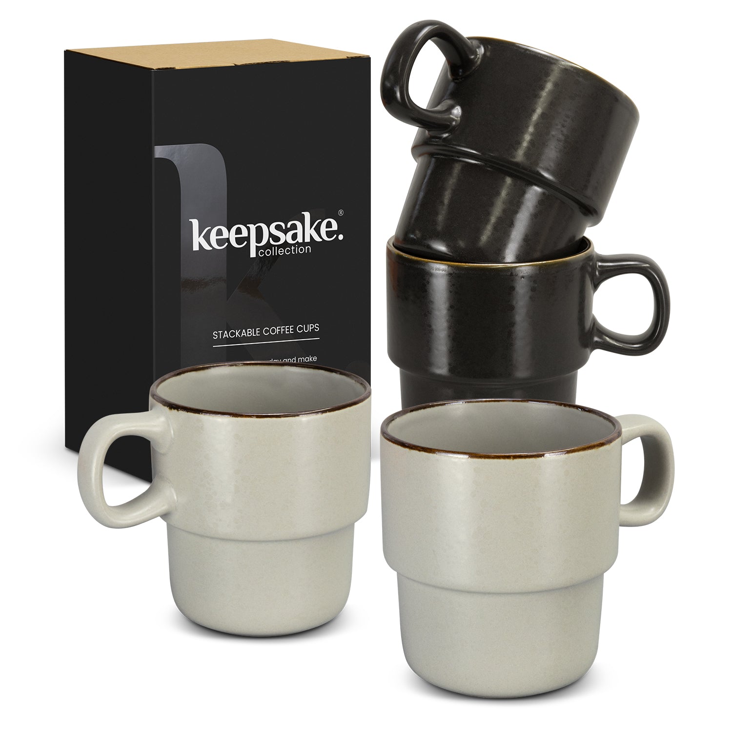 Keepsake Stackable Coffee Cup 350ml - Set of 2