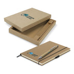 Kraft Notebook and Pen Gift Set