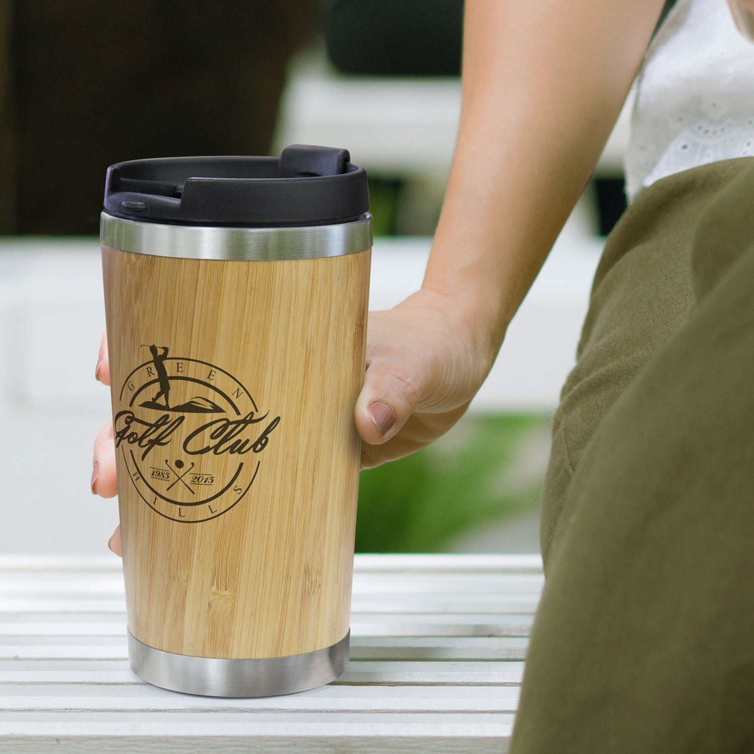 Bamboo Double Wall Cup 350ml