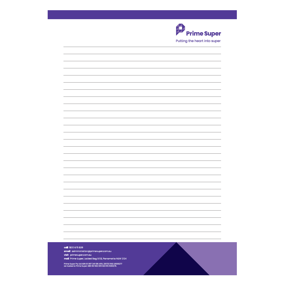 Prime Super A4 Notepads