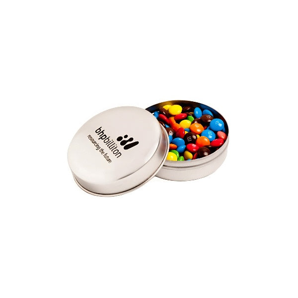 Candle Tin filled with M&Ms 50g