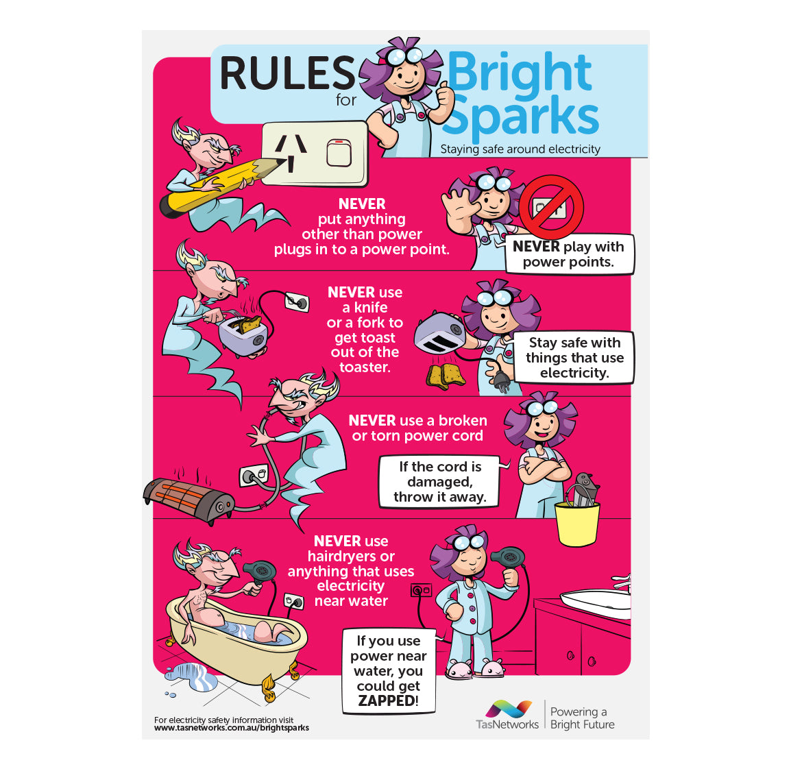 Rules for Bright Sparks - A2 Poster