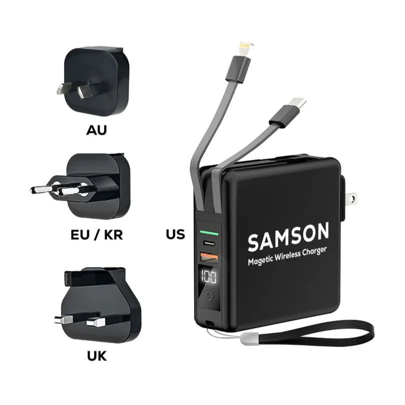 Samson Global Magnetic Travel Charger 10,000mAh