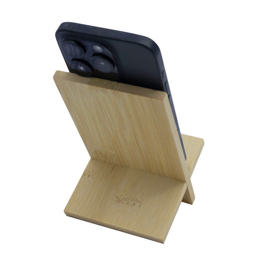 Groove Bamboo Phone Stand