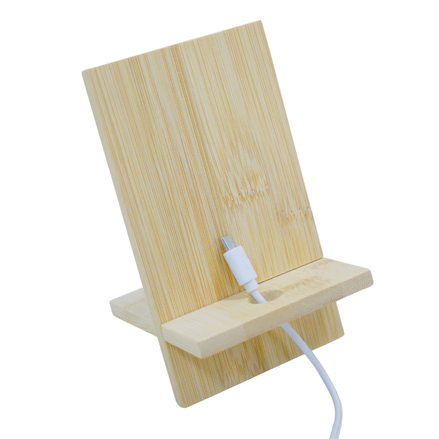 Groove Bamboo Phone Stand