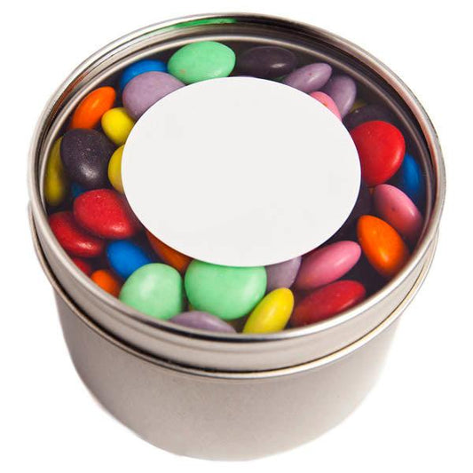 Small Round Window Tin - Choc Beans 150g