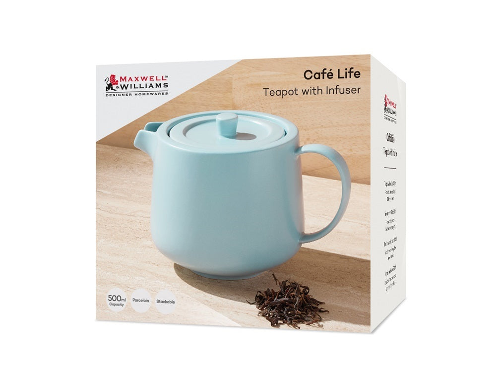 Cafe Life Teapot With Infuser 500ml Cloud Gift Box