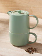 Cafe Life Tea for One With Infuser 450ml Seafoam Gift Box