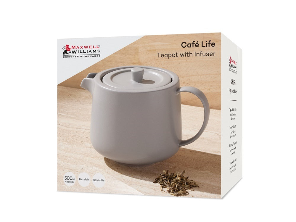 Cafe Life Teapot With Infuser 500ml Cloud Gift Box