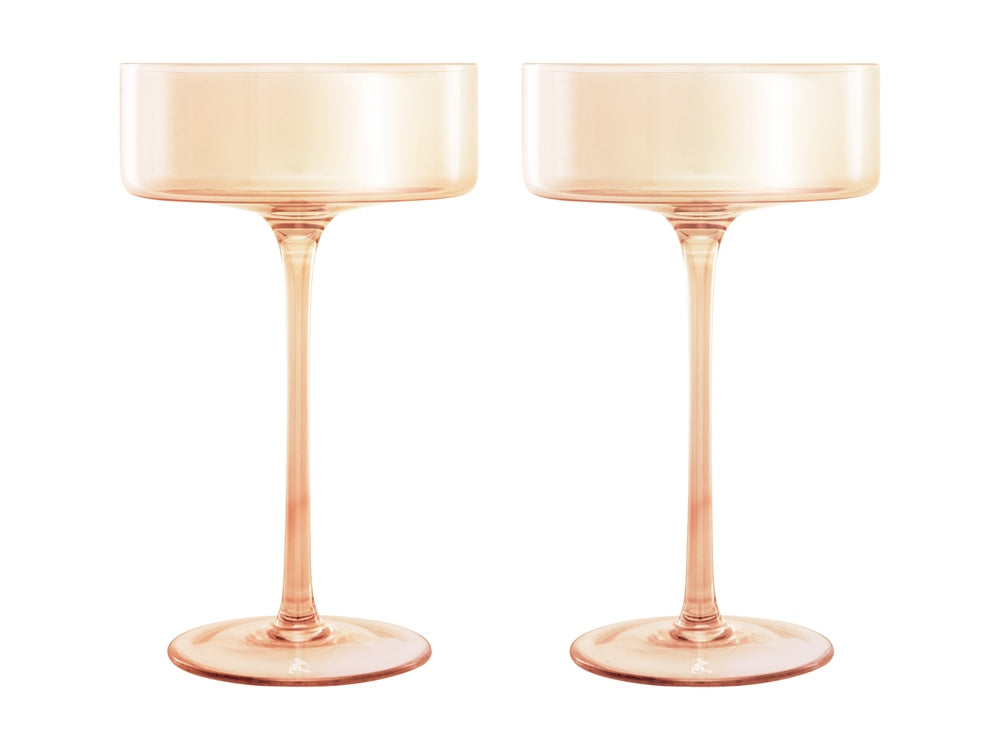 Glamour Coupe Glass 240ml Twin Set