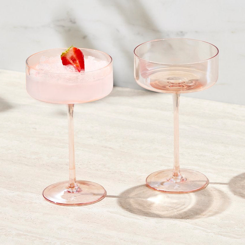 Glamour Coupe Glass 240ml Twin Set