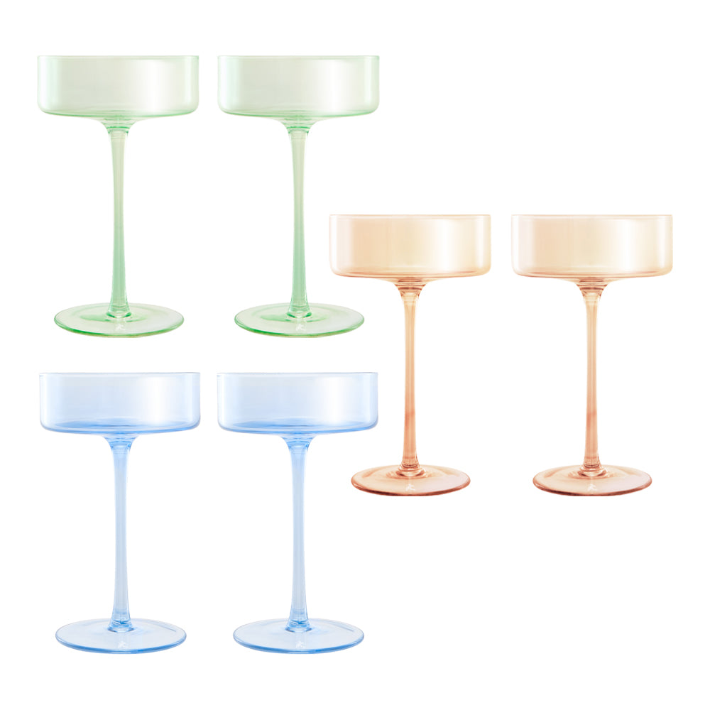 Glamour Coupe Glass 240ml Twin Set