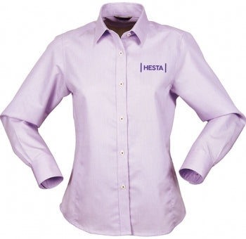 HESTA Empire Long Sleeve Ladies Mauve Shirt