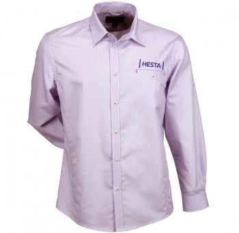 HESTA Empire Long Sleeve Mens Mauve Shirt