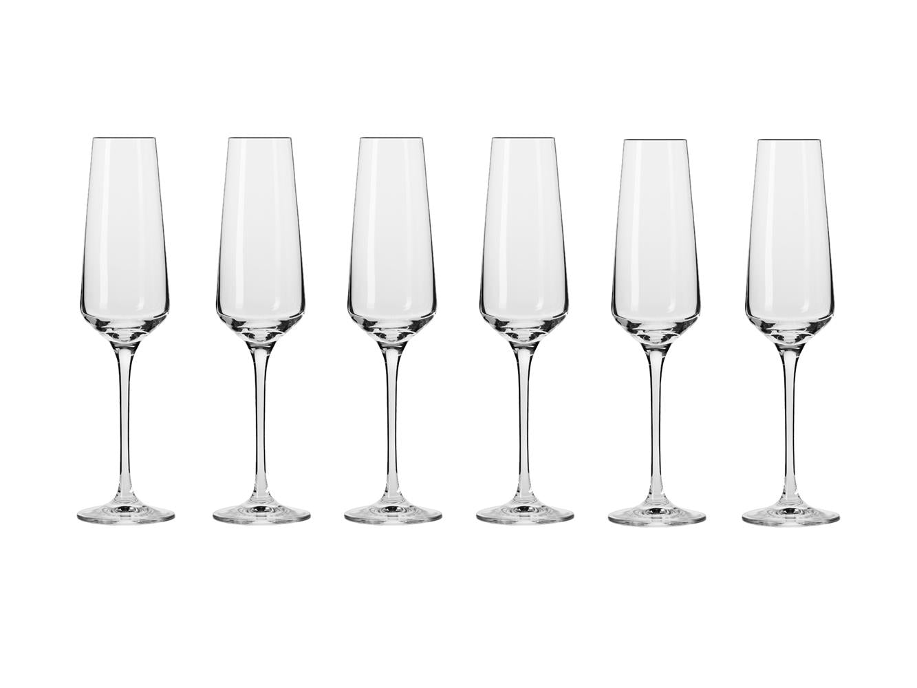 Krosno Avant-Garde Champagne Flute 180ml 6pc Gift Box