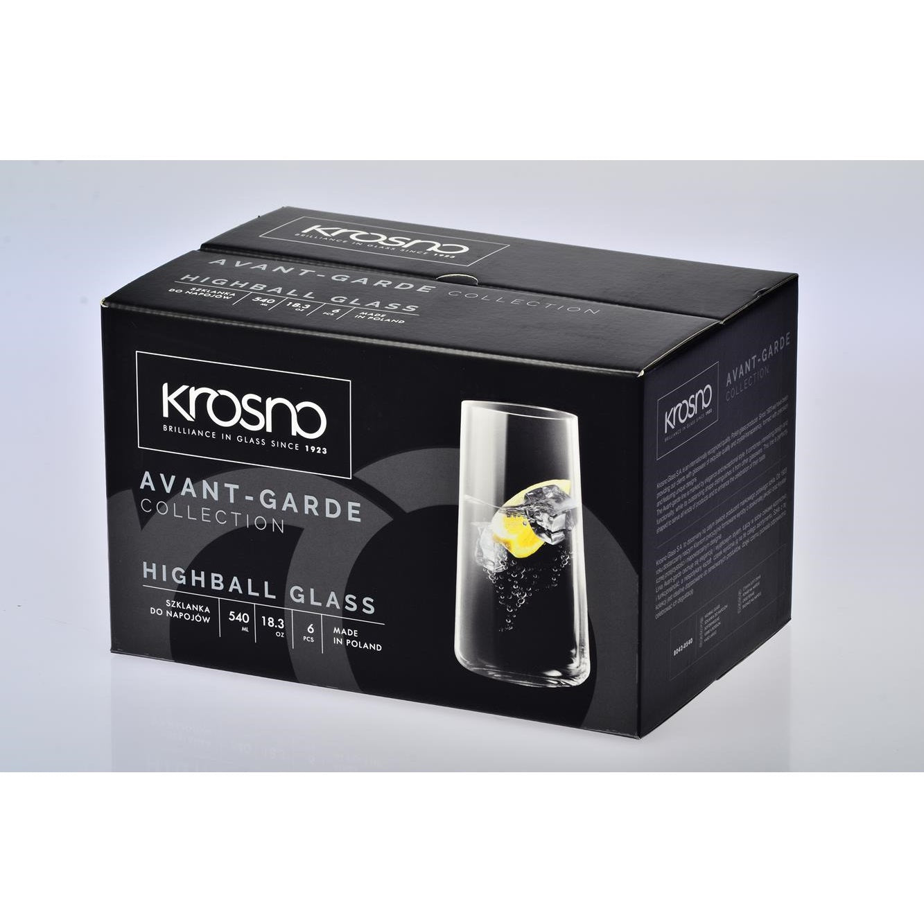 Krosno Avant-Garde Highball 540ml 6pc Gift Box