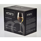 Krosno Harmony Wine Glass 370ml 6pc Gift Box
