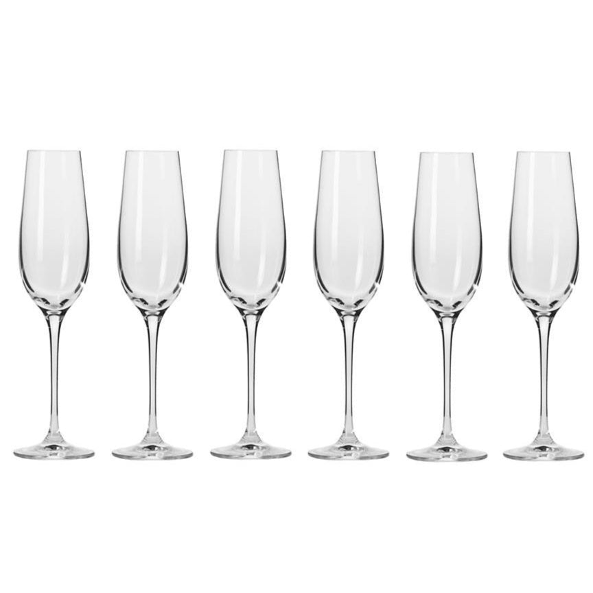 Krosno Harmony Champagne Flute 180ml 6pc Gift Box