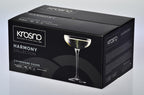 Krosno Harmony Champagne Coupe 240ml 6pc Gift Box