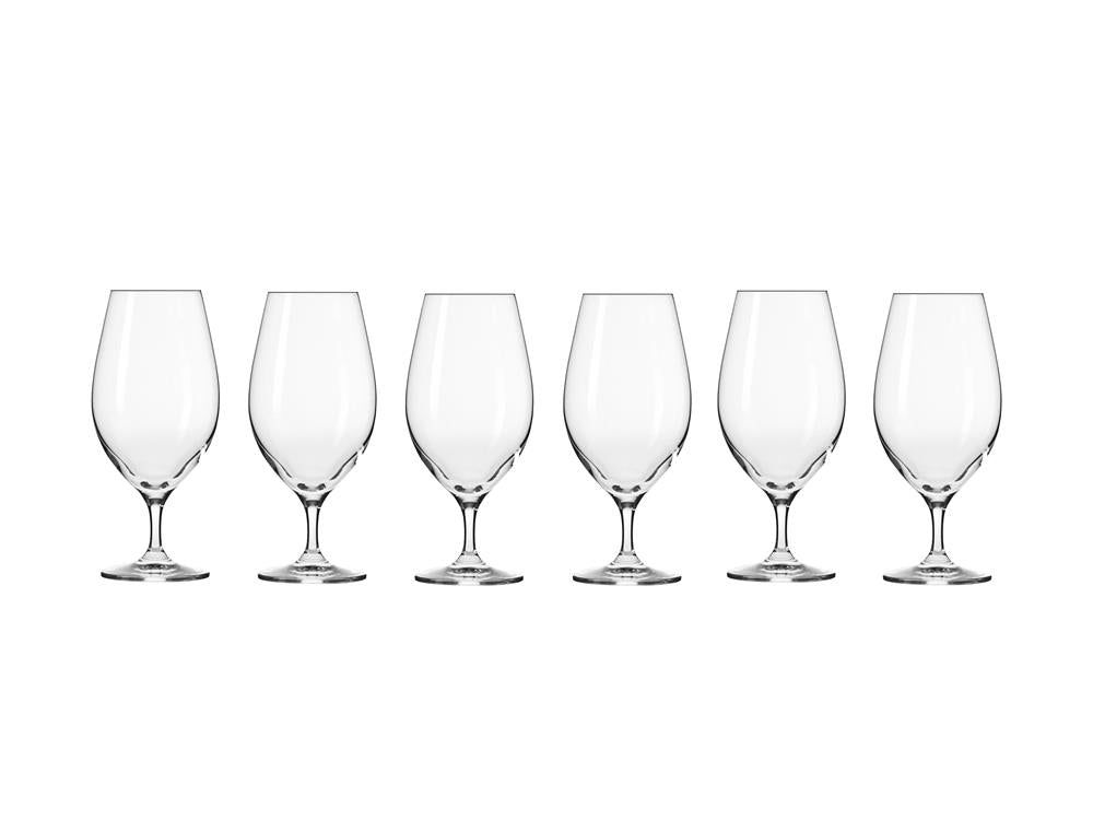 Krosno Harmony Beer Glass 400ml 6pc Gift Box