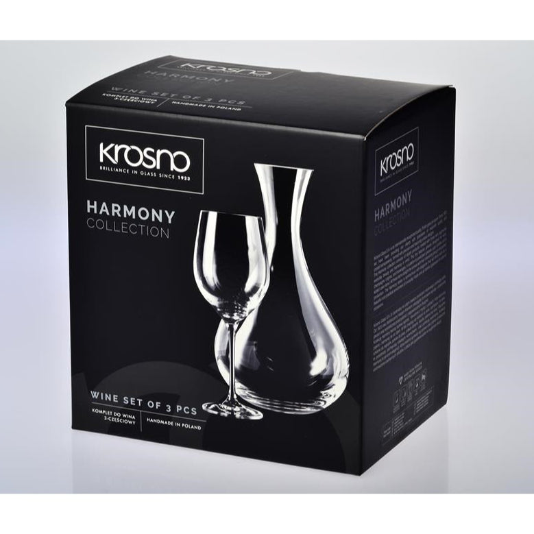 Krosno Harmony Wine Set 3pc Gift Box
