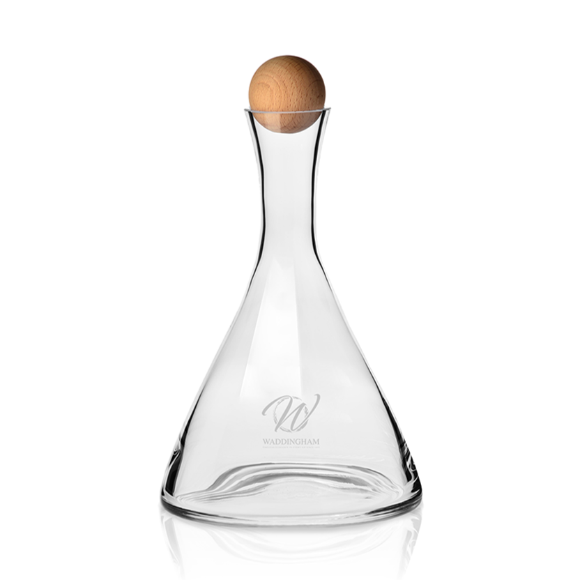 Krosno Connoisseur Wine Decanter Beechwood Stopper 1L