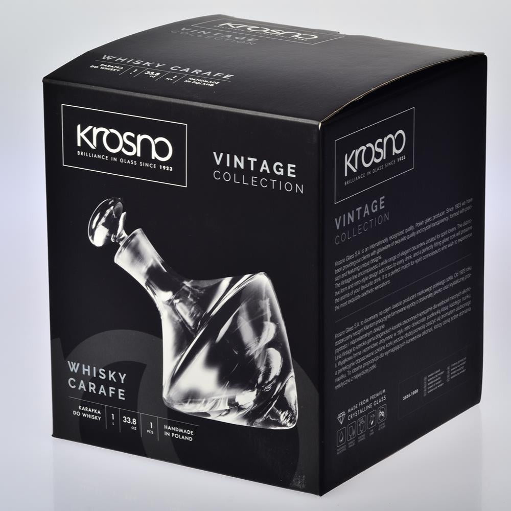 Krosno Vintage Turn Decanter 1L Gift Box