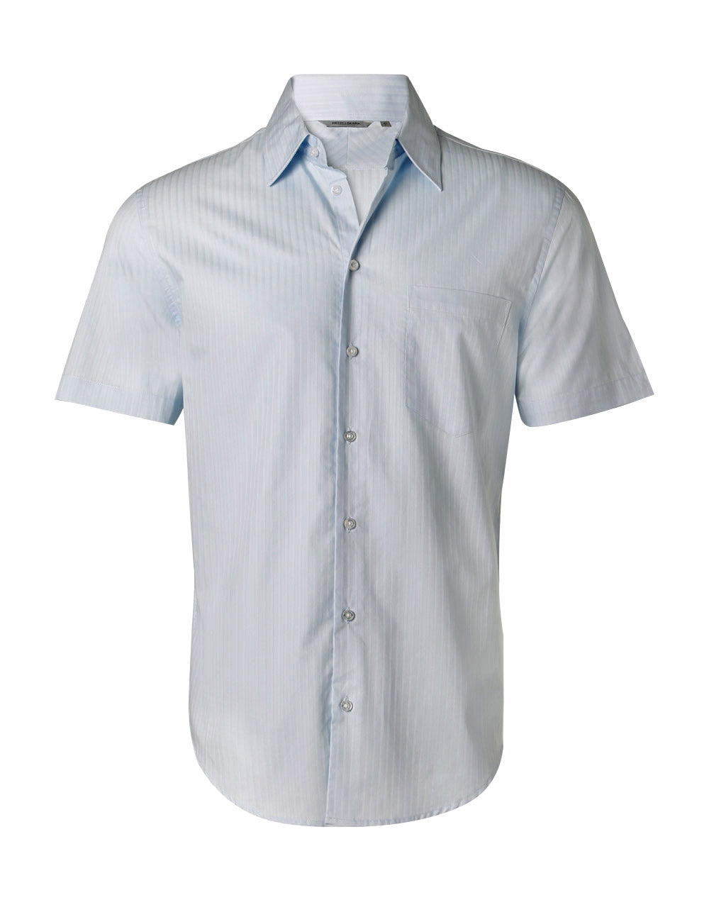 Self Stripe Short Sleeve Mens Shirt