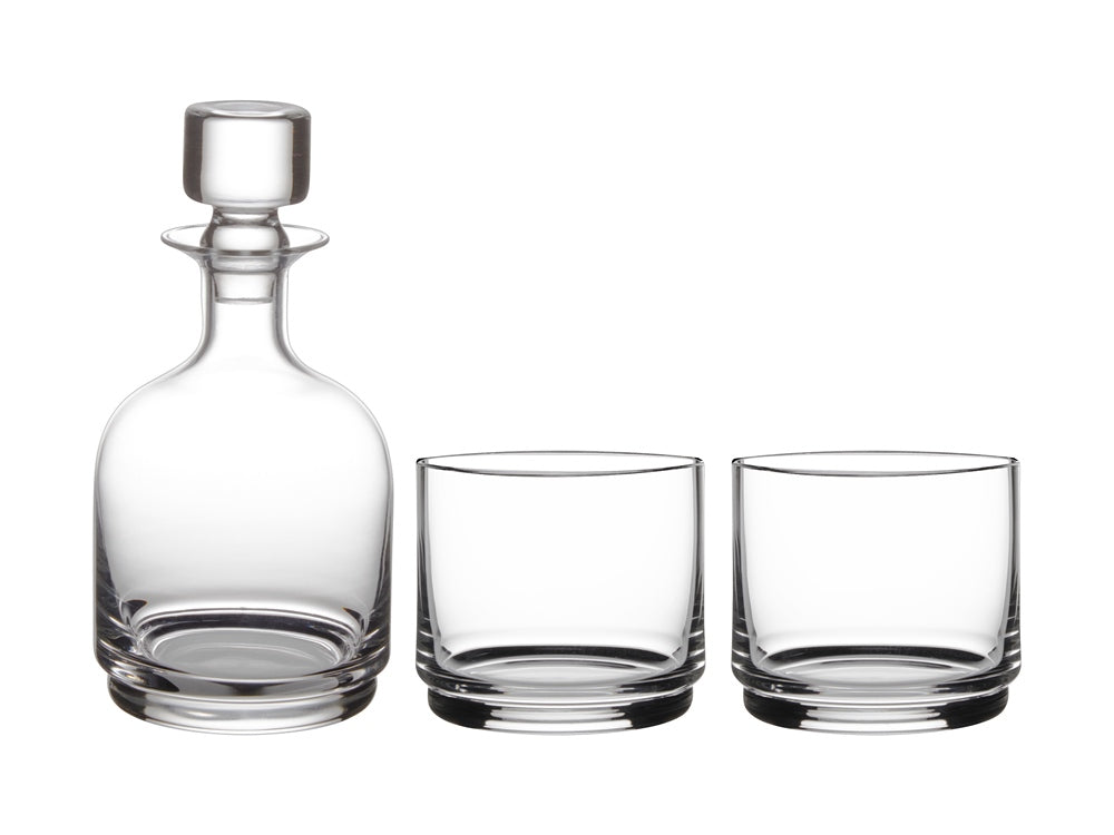 Maxwell & Williams Diamante Stacked Decanter 3pc Set