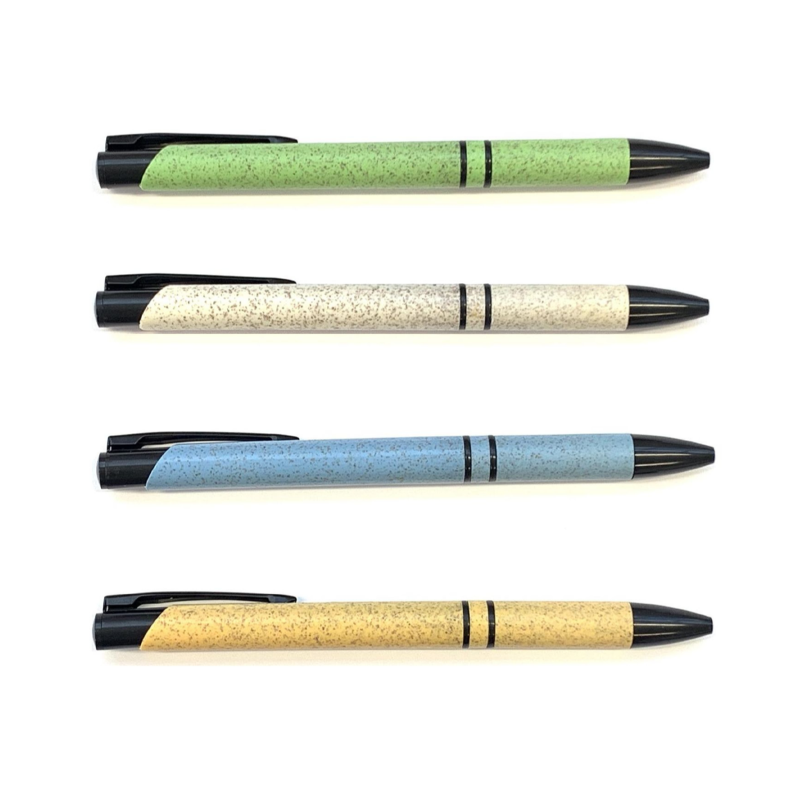 Wheat Straw Slimline Black Pen