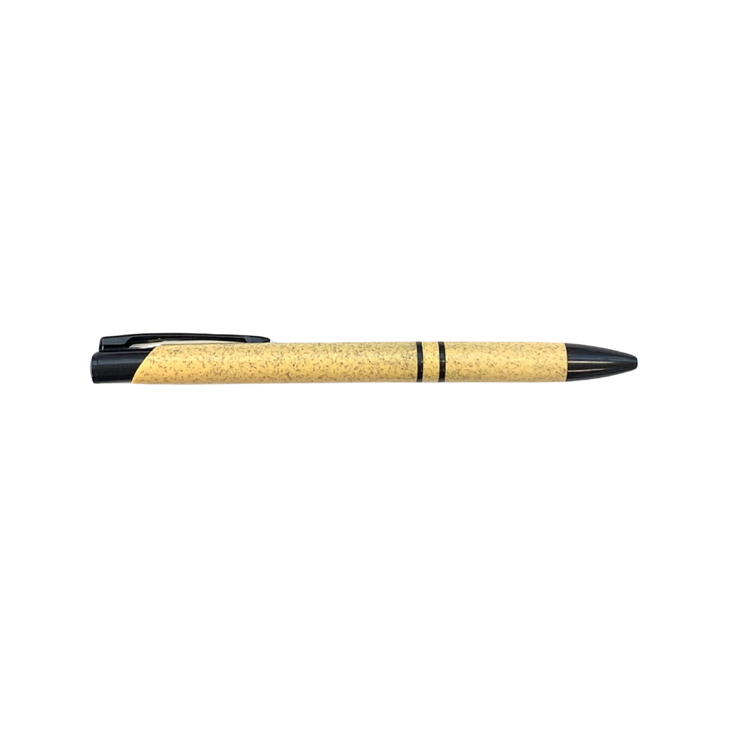 Wheat Straw Slimline Black Pen