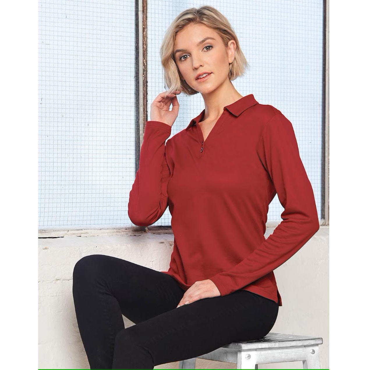 Victory Plus TrueDry® LS Ladies Polo