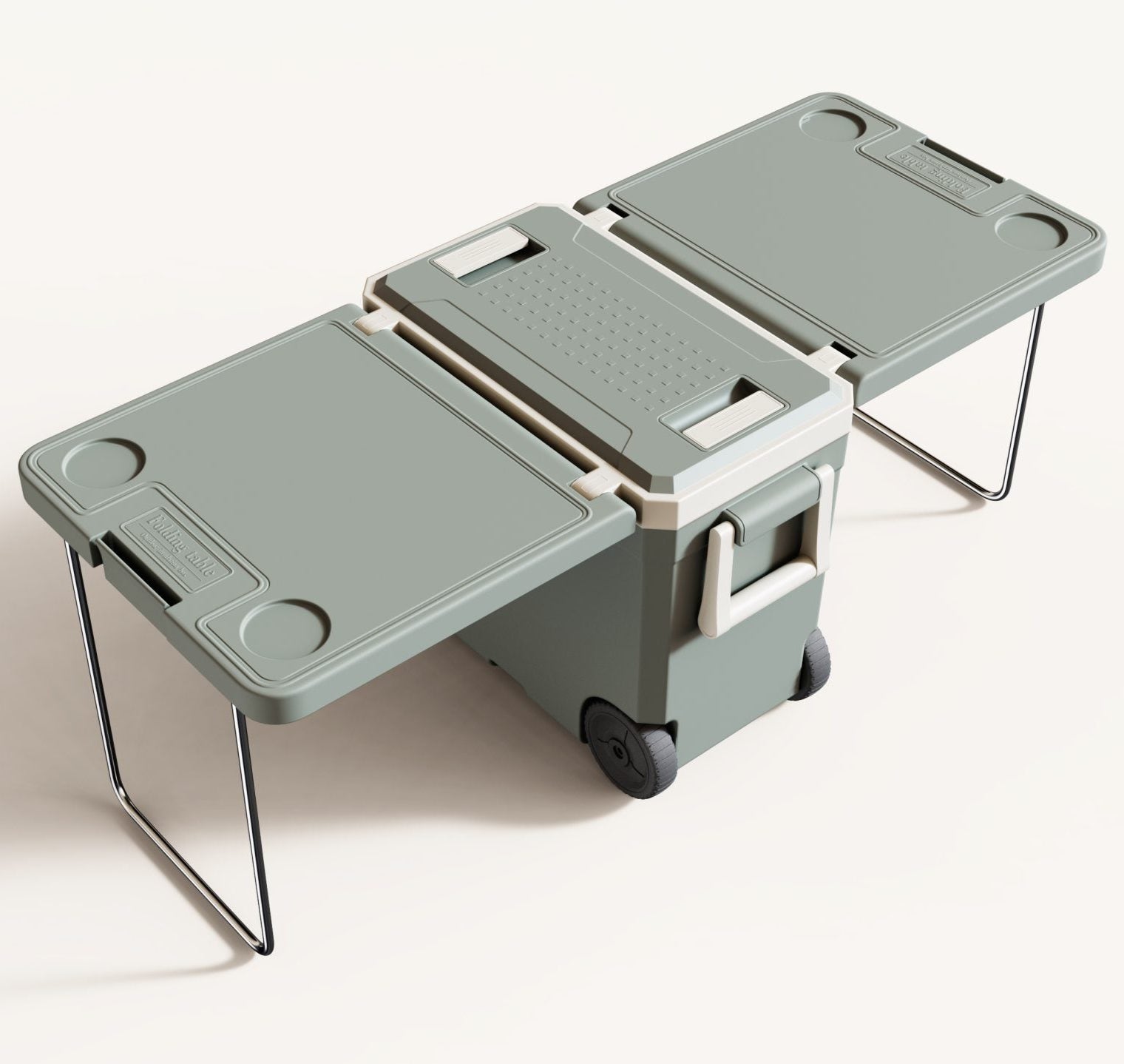 Cooler Box With Table and Chair