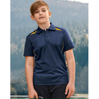 Sustainable Poly/Cotton Contrast SS Kids Polo