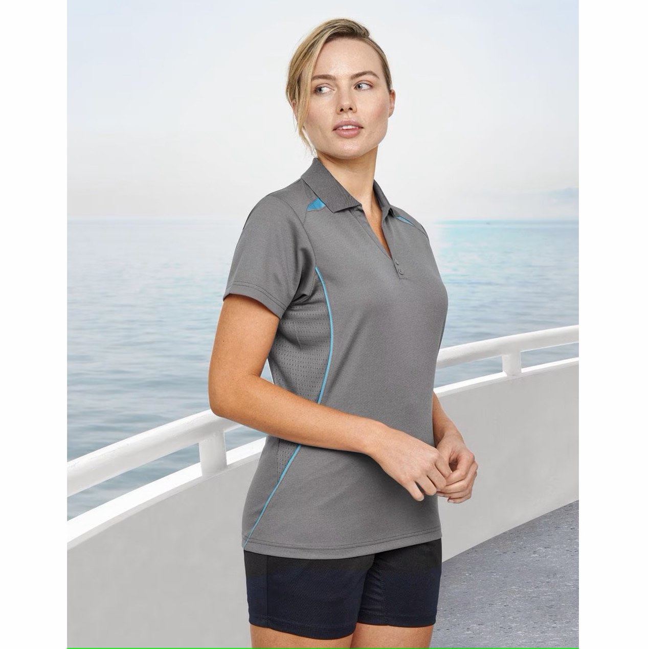 Sustainable Poly/Cotton Contrast SS Ladies Polo