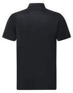 Sustainable Jacquard Knit Mens Polo